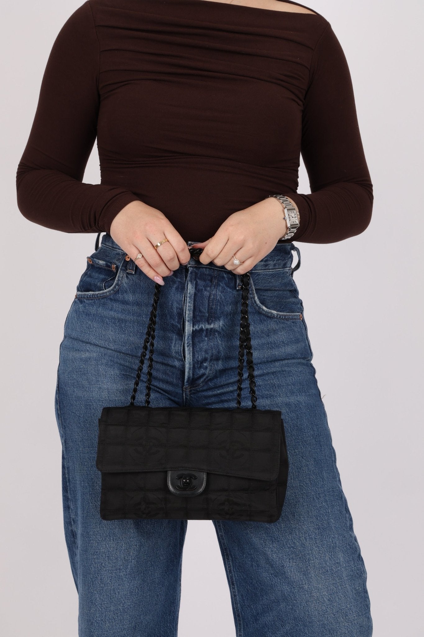 Chanel 2002 Travel Ligne Incognito Medium Flap Bag - FashioNica