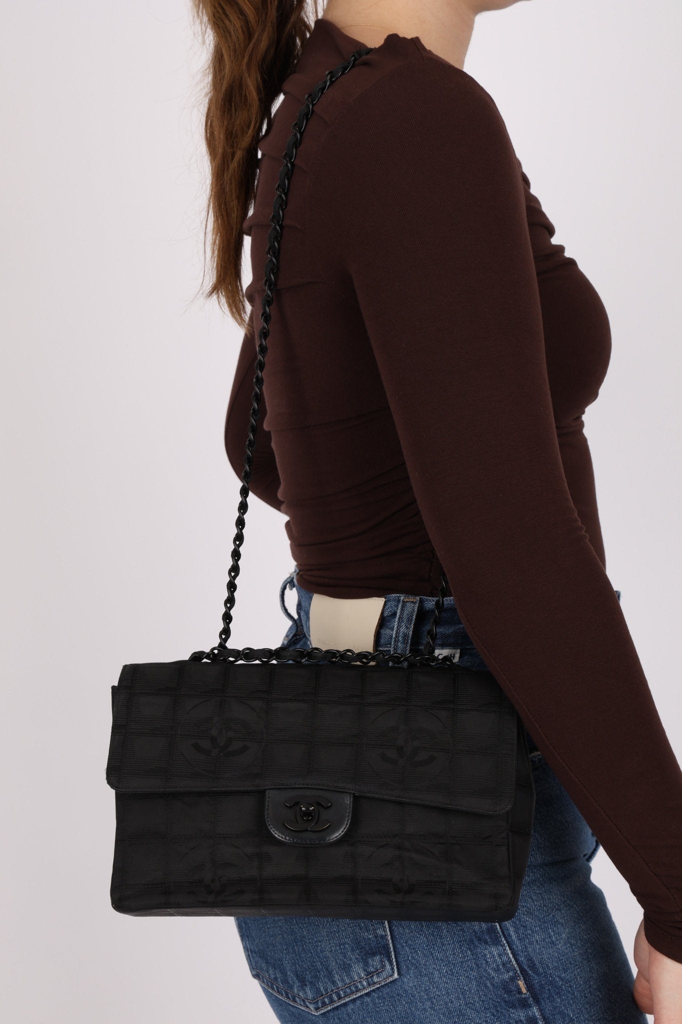 Chanel 2002 Travel Ligne Incognito Medium Flap Bag - FashioNica