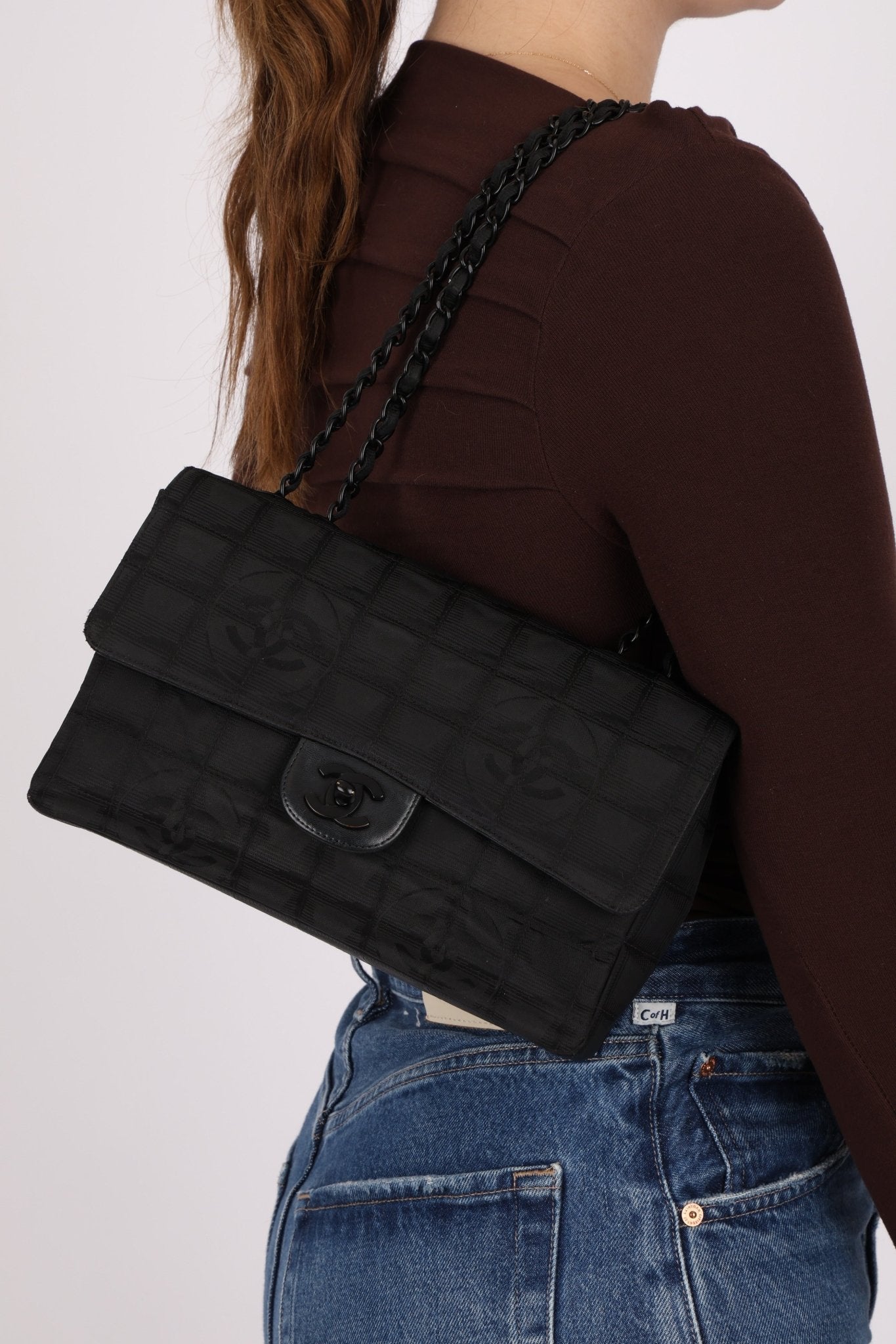 Chanel 2002 Travel Ligne Incognito Medium Flap Bag - FashioNica