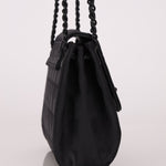 Chanel 2002 Travel Ligne So Black Tunlock Mini Flap - FashioNica