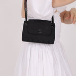 Chanel 2002 Travel Ligne So Black Tunlock Mini Flap - FashioNica