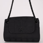 Chanel 2002 Travel Ligne So Black Tunlock Mini Flap - FashioNica