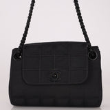 Chanel 2002 Travel Ligne So Black Tunlock Mini Flap - FashioNica