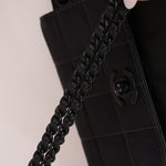 Chanel 2002 Travel Ligne So Black Tunlock Mini Flap - FashioNica