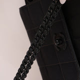 Chanel 2002 Travel Ligne So Black Tunlock Mini Flap - FashioNica