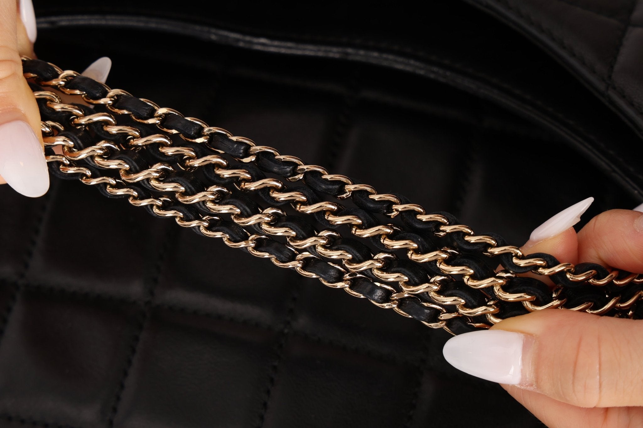 Chanel 2003 Lambskin Chocolate Bar Quilted Foldover Clutch 24k GP - FashioNica