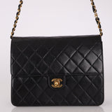 Chanel 2003 Lambskin Turnlock Square Single Half Flap - FashioNica