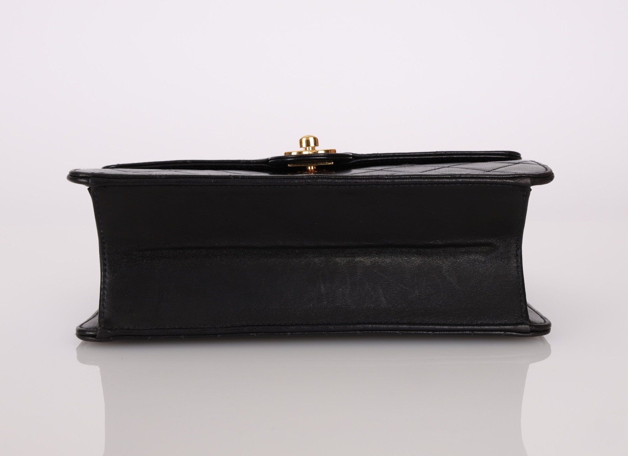 Chanel 2003 Lambskin Turnlock Square Single Half Flap - FashioNica