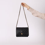 Chanel 2003 Lambskin Turnlock Square Single Half Flap - FashioNica