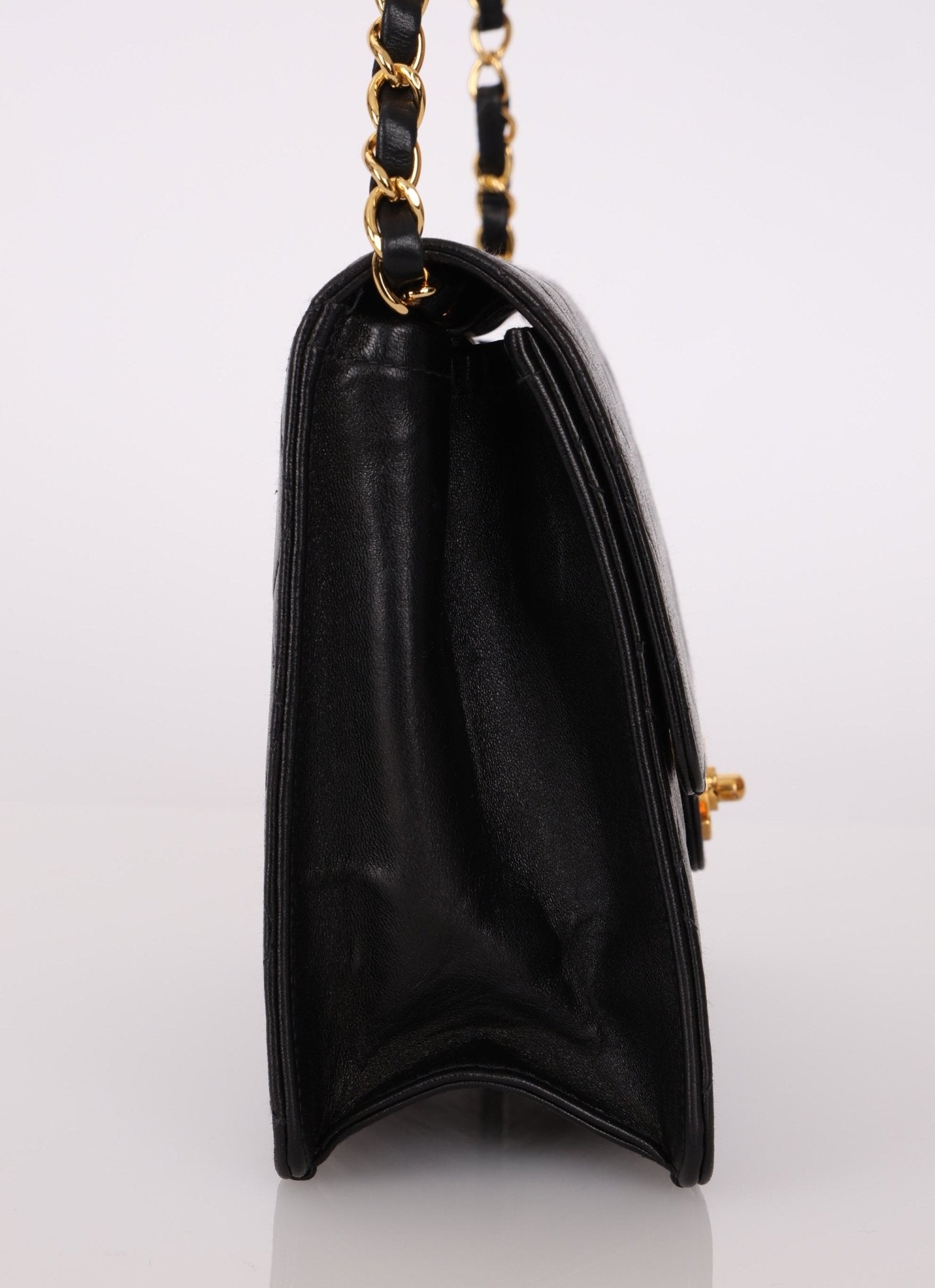 Chanel 2003 Lambskin Turnlock Square Single Half Flap - FashioNica