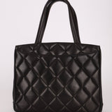 Chanel 2003 Lambskin XL Logo Tote 24K GP - FashioNica