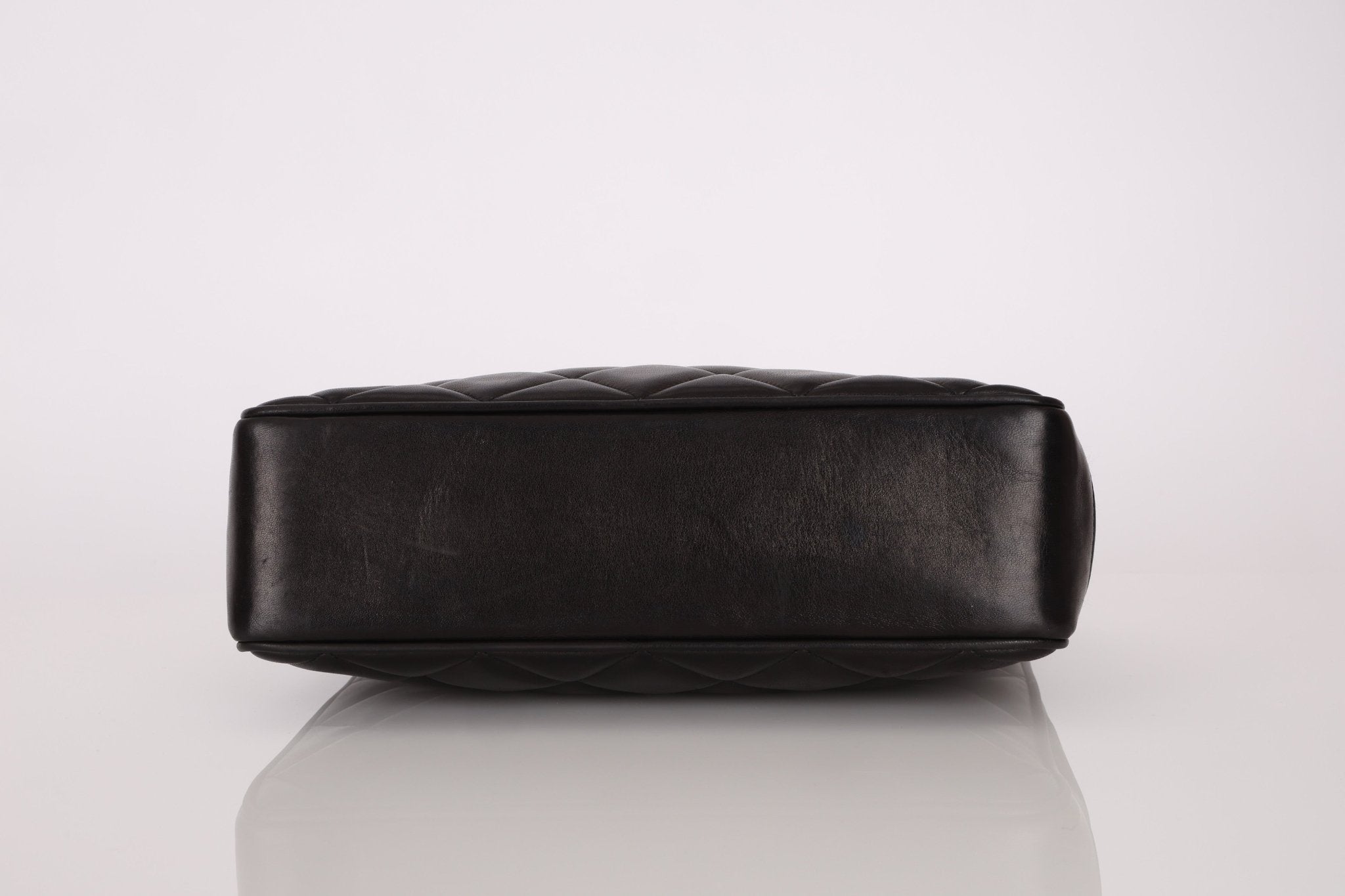 Chanel 2003 Lambskin XL Logo Tote 24K GP - FashioNica