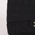 Chanel 2003 Nylon Chocolate Bar Medium Single Flap GHW - FashioNica
