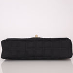 Chanel 2003 Nylon Chocolate Bar Medium Single Flap GHW - FashioNica