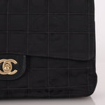 Chanel 2003 Nylon Chocolate Bar Medium Single Flap GHW - FashioNica