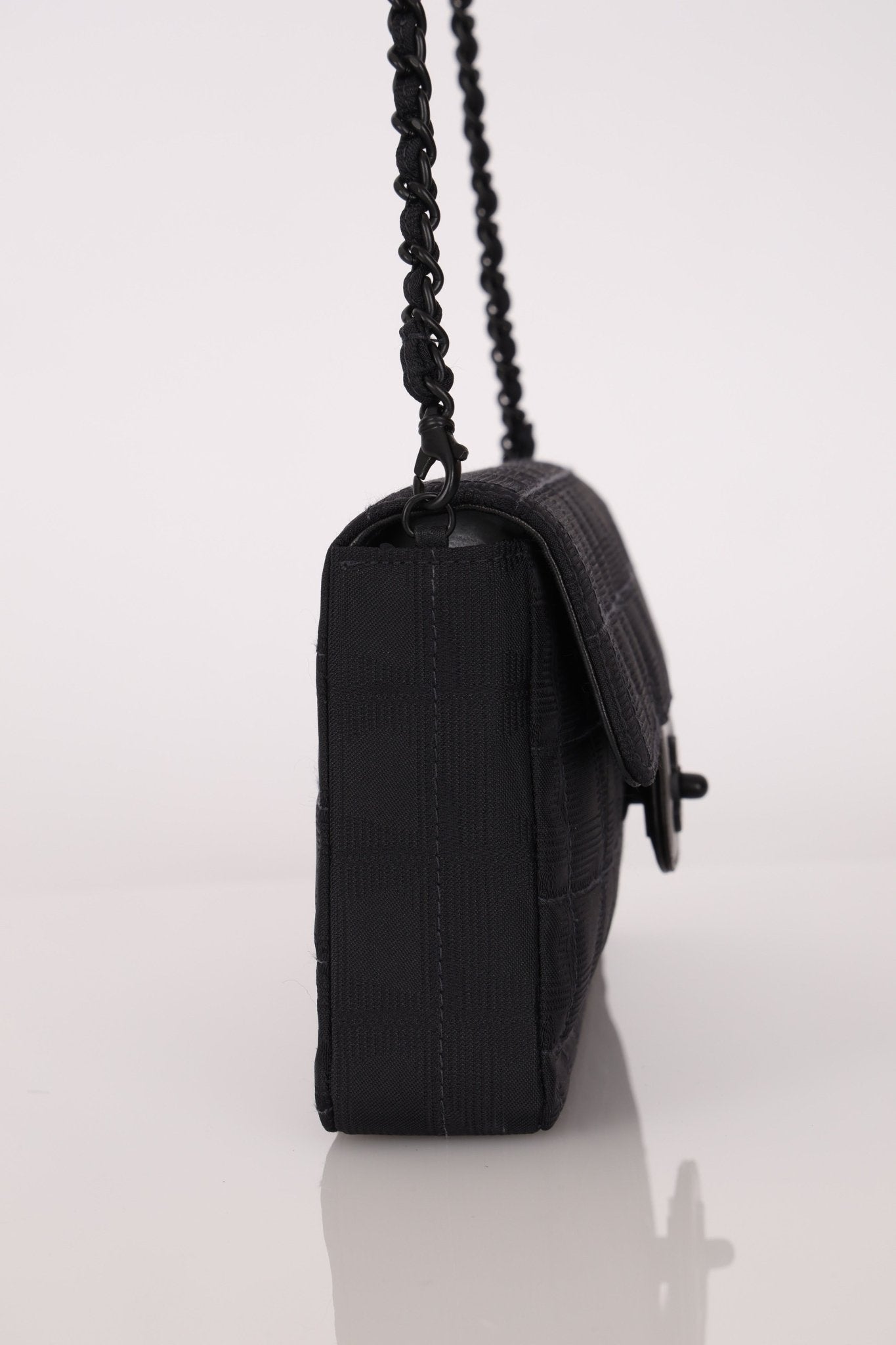 Chanel 2003 Nylon Incognito East West Chocolate Bar Flap - FashioNica