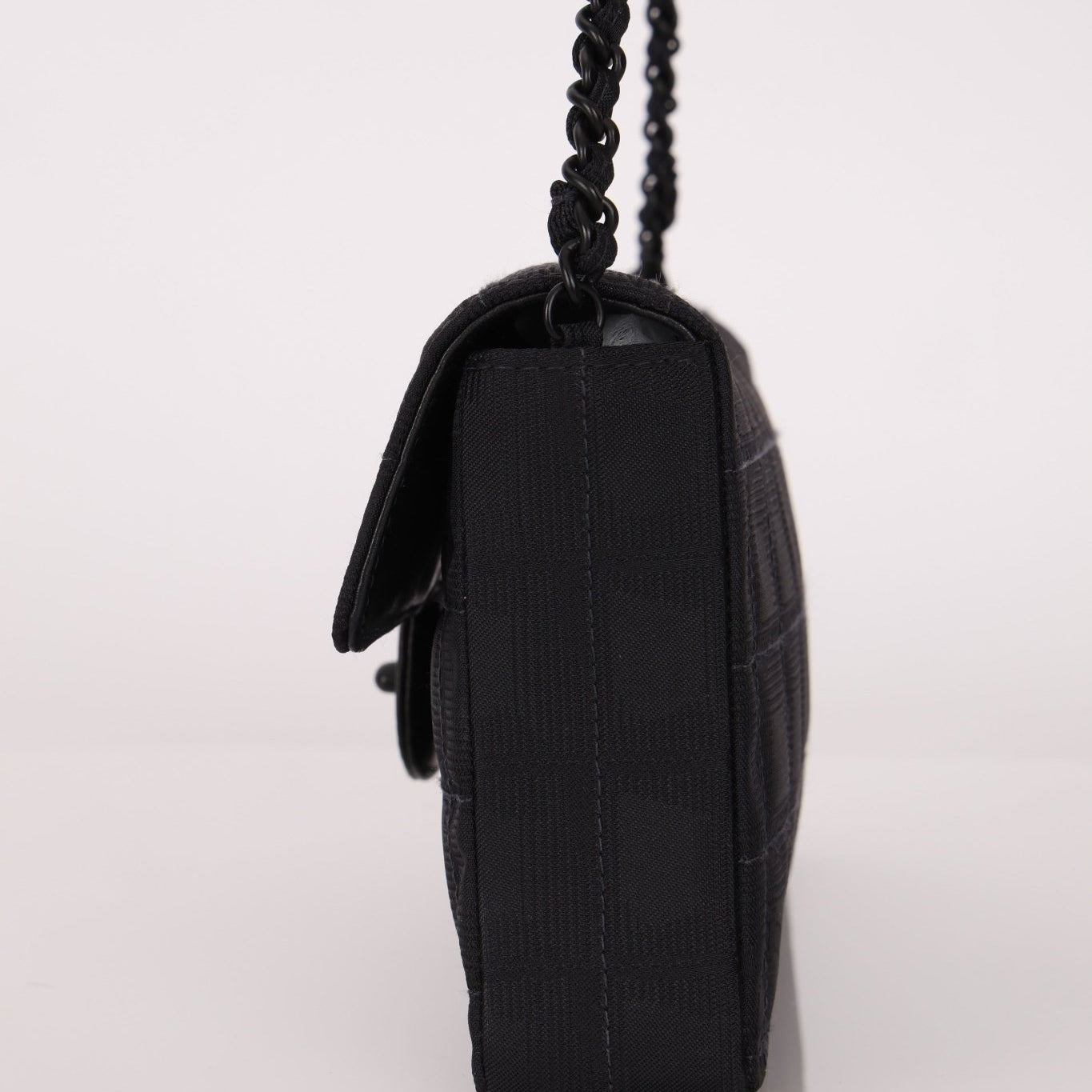 Chanel 2003 Nylon Incognito East West Chocolate Bar Flap - FashioNica