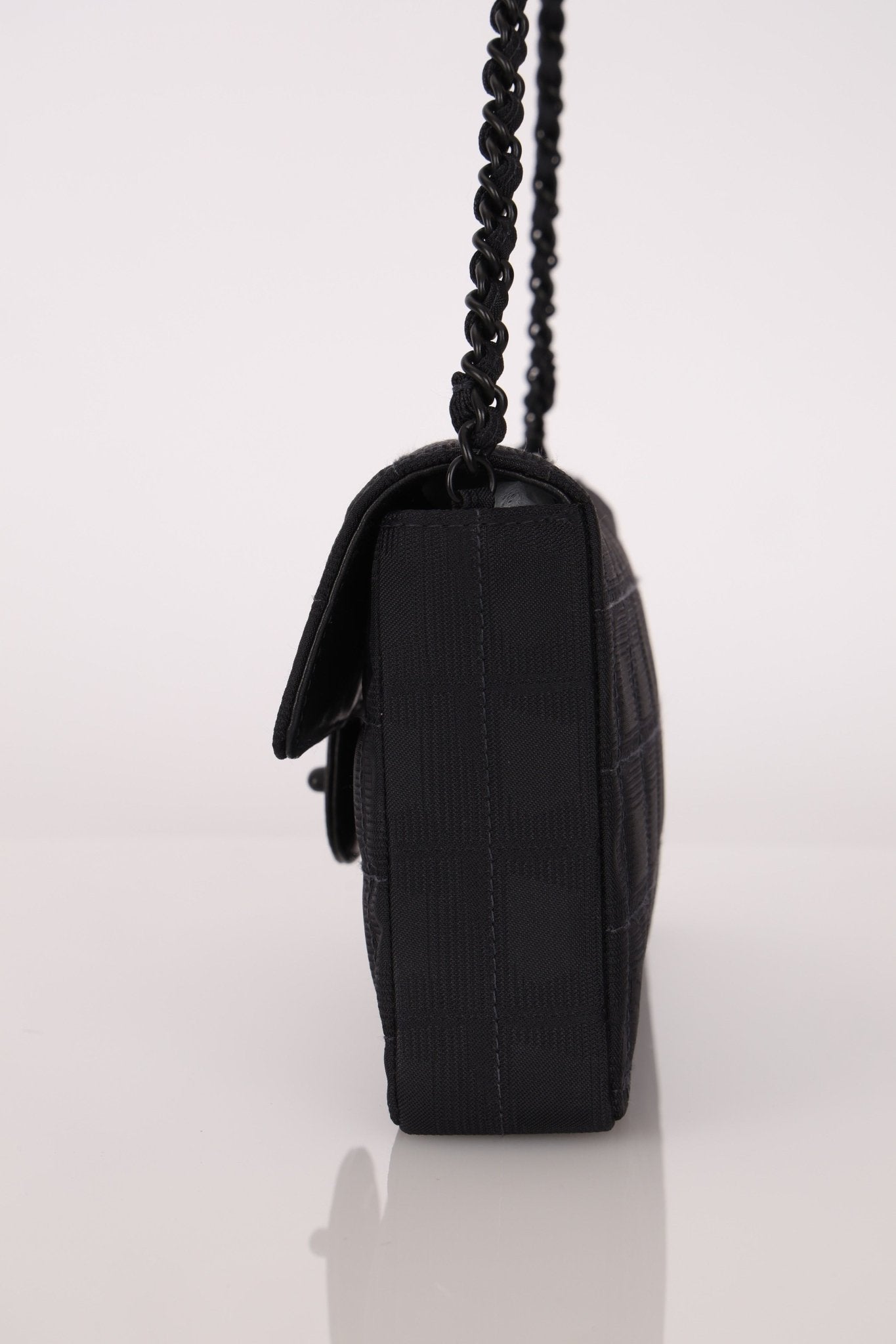 Chanel 2003 Nylon Incognito East West Chocolate Bar Flap - FashioNica