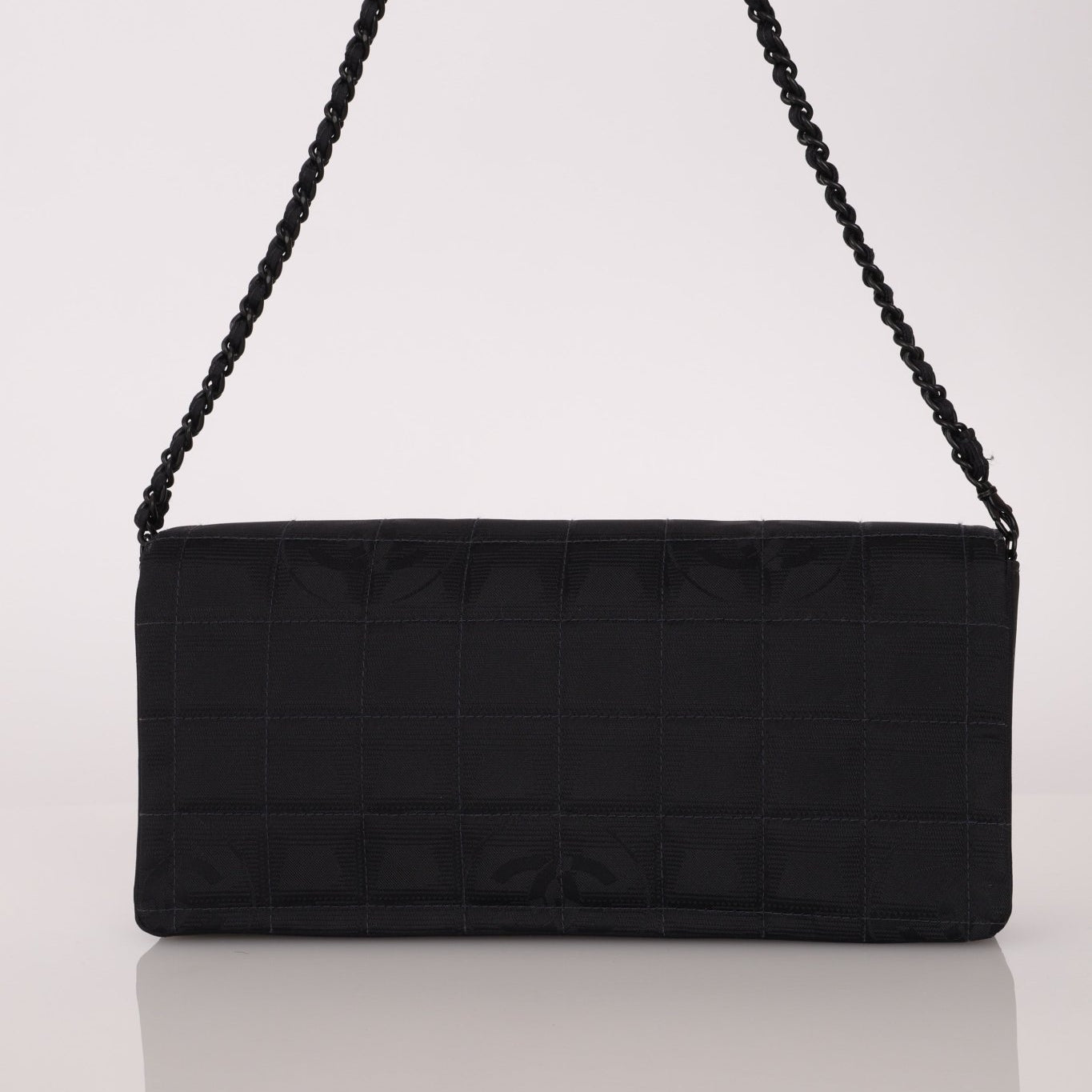 Chanel 2003 Nylon Incognito East West Chocolate Bar Flap - FashioNica