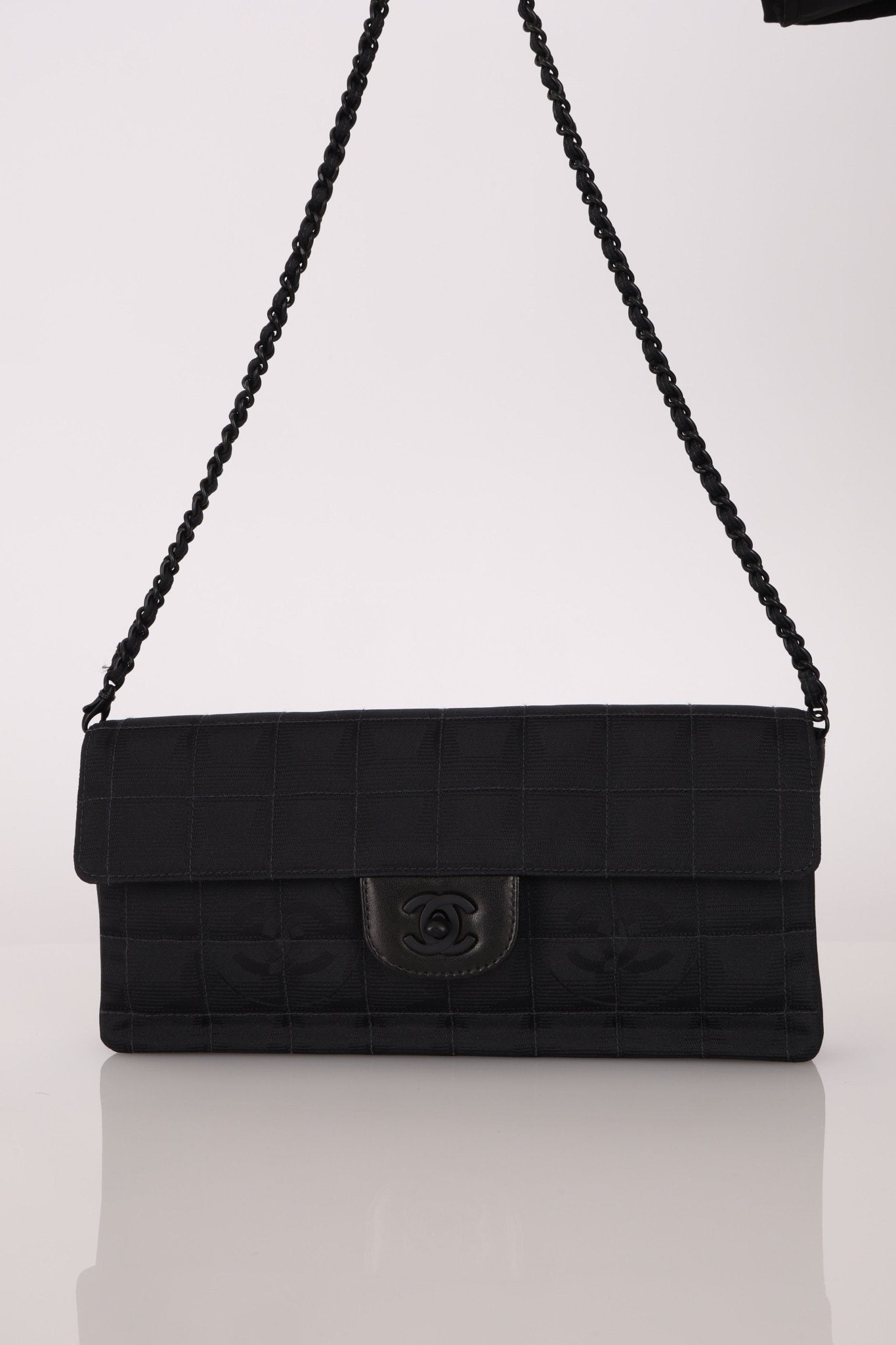 Chanel 2003 Nylon Incognito East West Chocolate Bar Flap - FashioNica