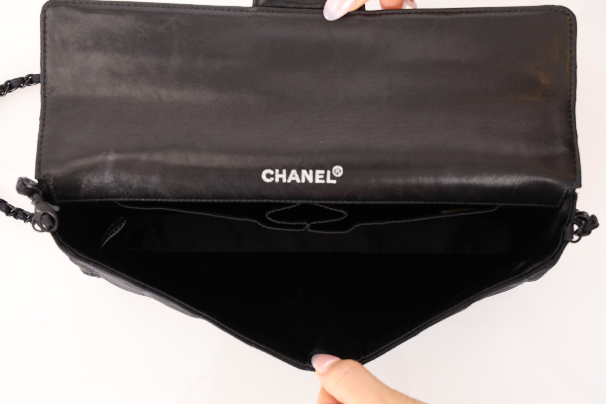 Chanel 2003 Nylon Incognito East West Chocolate Bar Flap - FashioNica