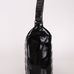 Chanel 2003 Vintage Black Patent Chocolate Bar Shoulder Bag - FashioNica