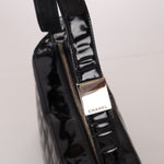 Chanel 2003 Vintage Black Patent Chocolate Bar Shoulder Bag - FashioNica