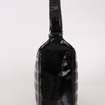 Chanel 2003 Vintage Black Patent Chocolate Bar Shoulder Bag - FashioNica