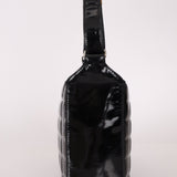 Chanel 2003 Vintage Black Patent Chocolate Bar Shoulder Bag - FashioNica