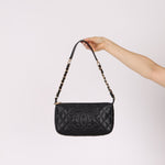 Chanel 2004 Black Caviar Timeless Pochette 24K GP - FashioNica