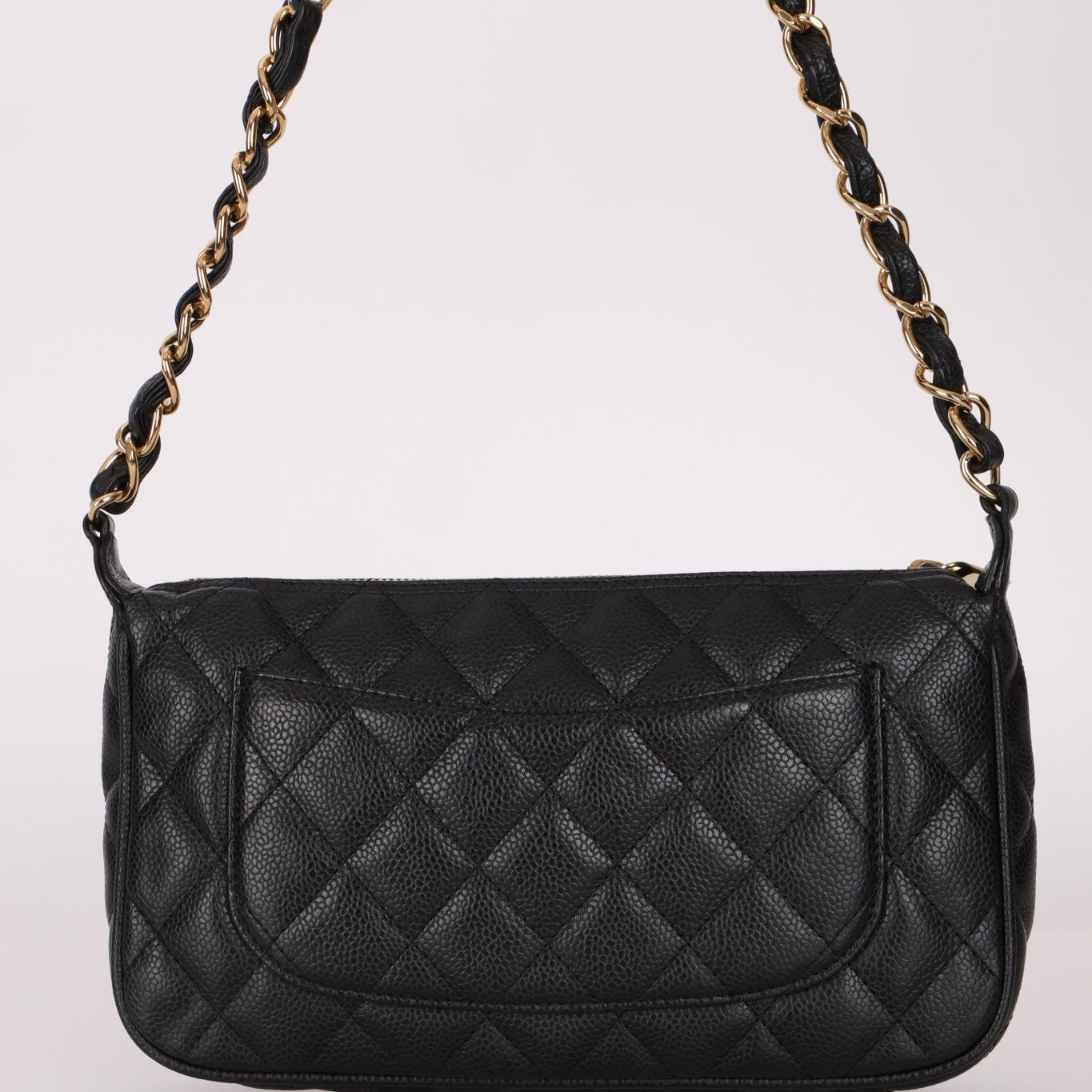 Chanel 2004 Black Caviar Timeless Pochette 24K GP - FashioNica