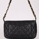 Chanel 2004 Black Caviar Timeless Pochette 24K GP - FashioNica