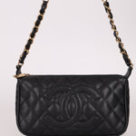 Chanel 2004 Black Caviar Timeless Pochette 24K GP - FashioNica