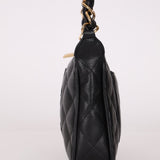 Chanel 2004 Black Caviar Timeless Pochette 24K GP - FashioNica