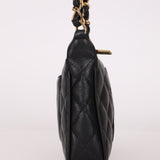 Chanel 2004 Black Caviar Timeless Pochette 24K GP - FashioNica