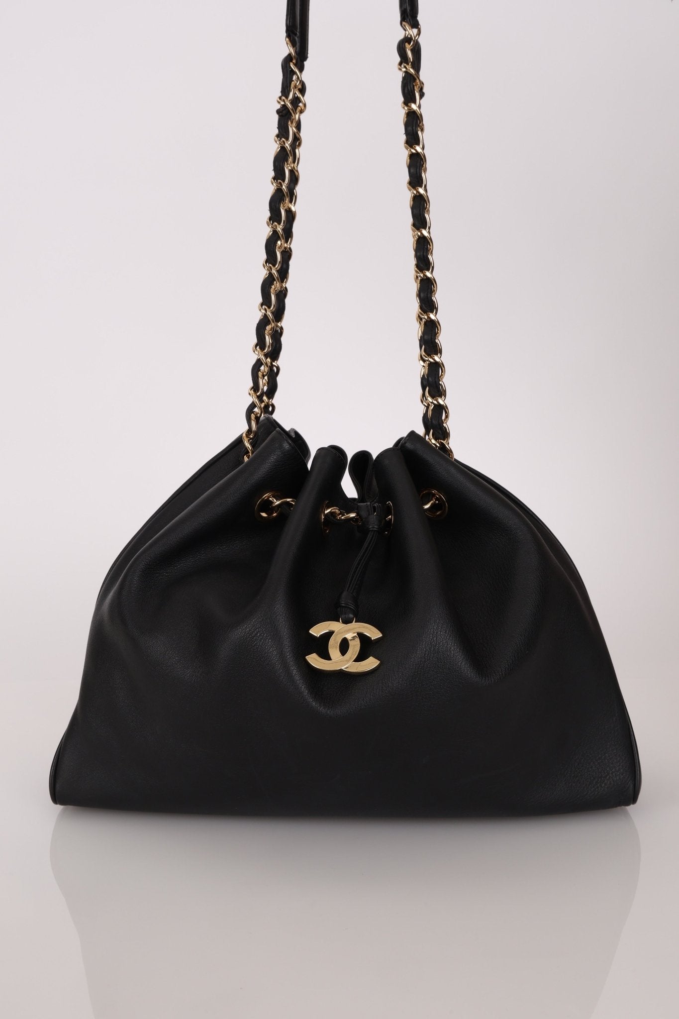 Chanel 2004 Calfskin Drawstring Bucket Bag - FashioNica