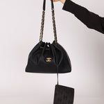 Chanel 2004 Calfskin Drawstring Bucket Bag - FashioNica