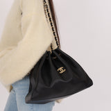 Chanel 2004 Calfskin Drawstring Bucket Bag - FashioNica