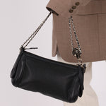 Chanel 2004 Caviar Perforated Pulley Shoulder Bag - FashioNica