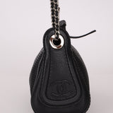 Chanel 2004 Caviar Perforated Pulley Shoulder Bag - FashioNica