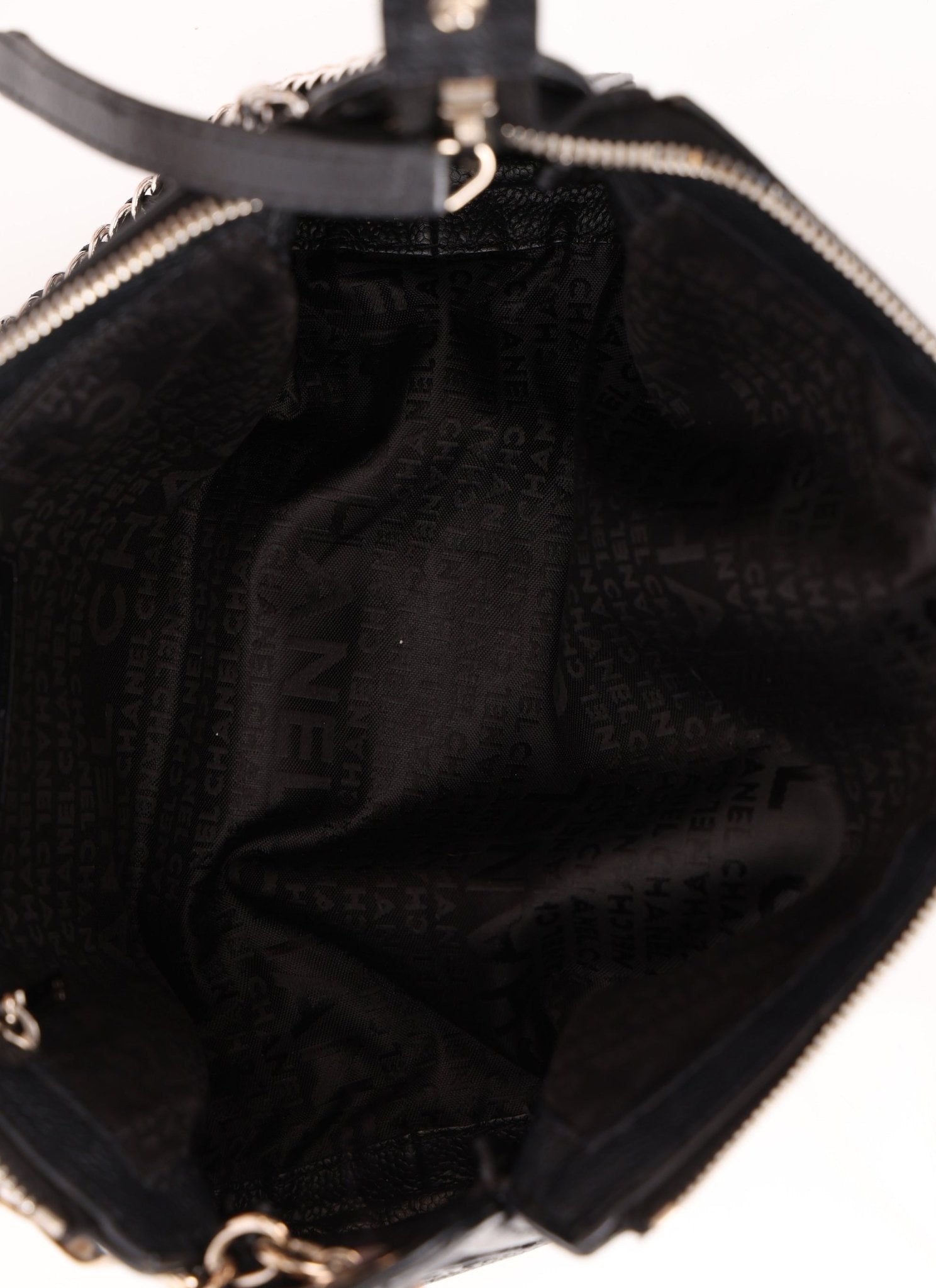 Chanel 2004 Caviar Perforated Pulley Shoulder Bag - FashioNica