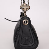 Chanel 2004 Caviar Perforated Pulley Shoulder Bag - FashioNica