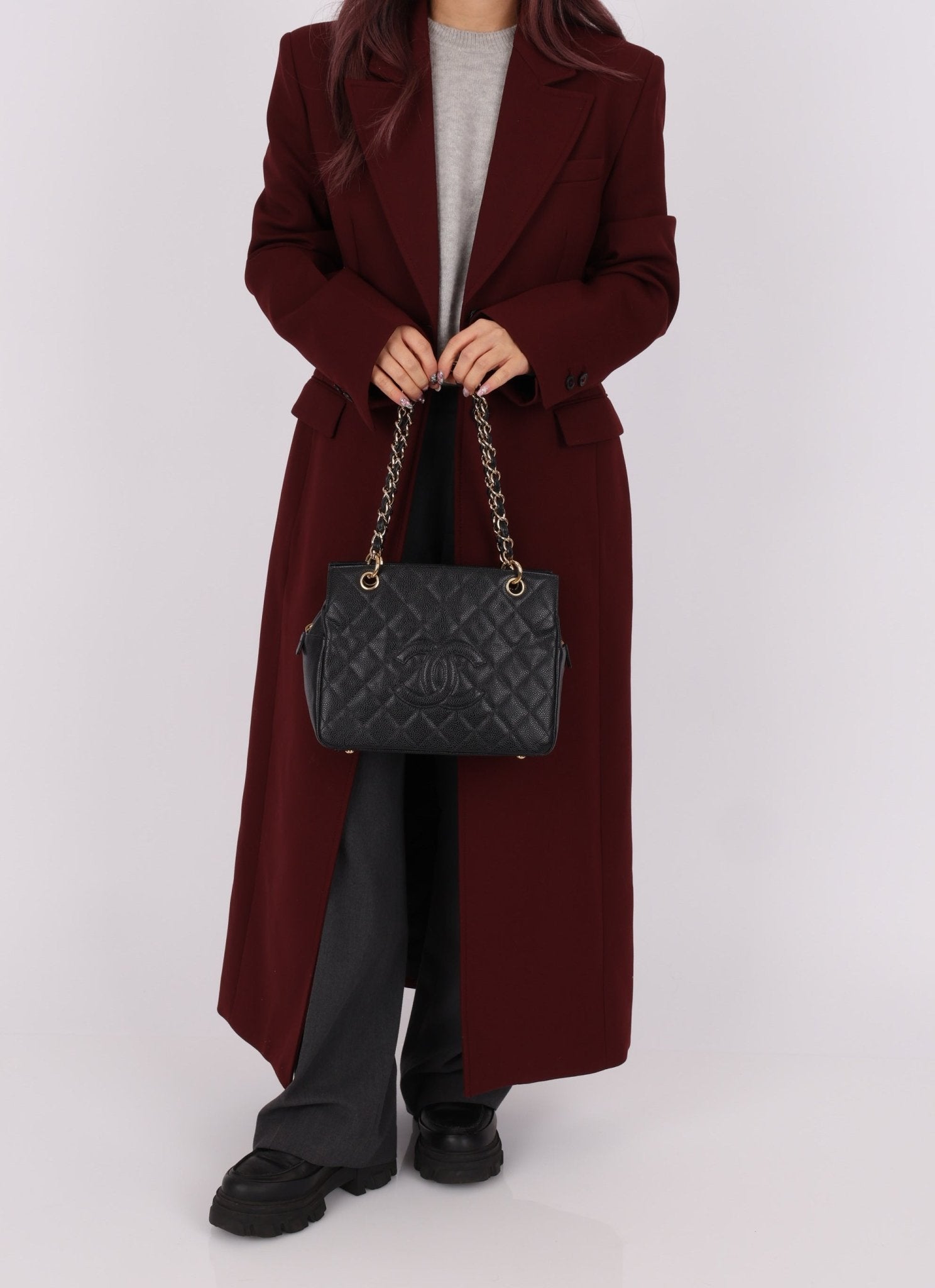 Chanel 2004 Caviar Timeless Zip Chain Tote - FashioNica