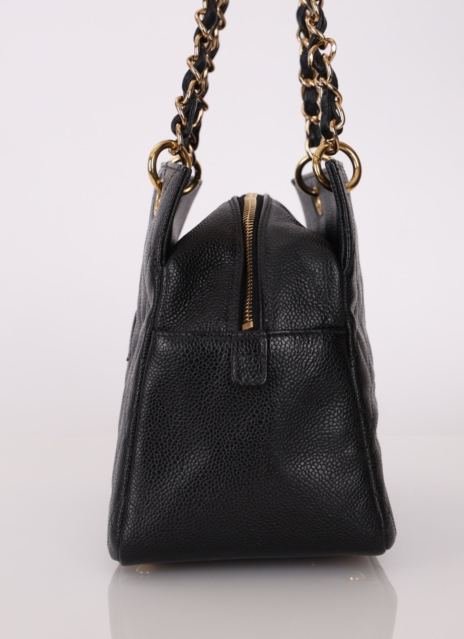 Chanel 2004 Caviar Timeless Zip Chain Tote - FashioNica