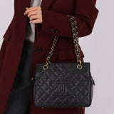 Chanel 2004 Caviar Timeless Zip Chain Tote - FashioNica