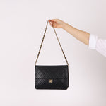 Chanel 2004 Lambskin Turnlock Half Flap 24K GP - FashioNica