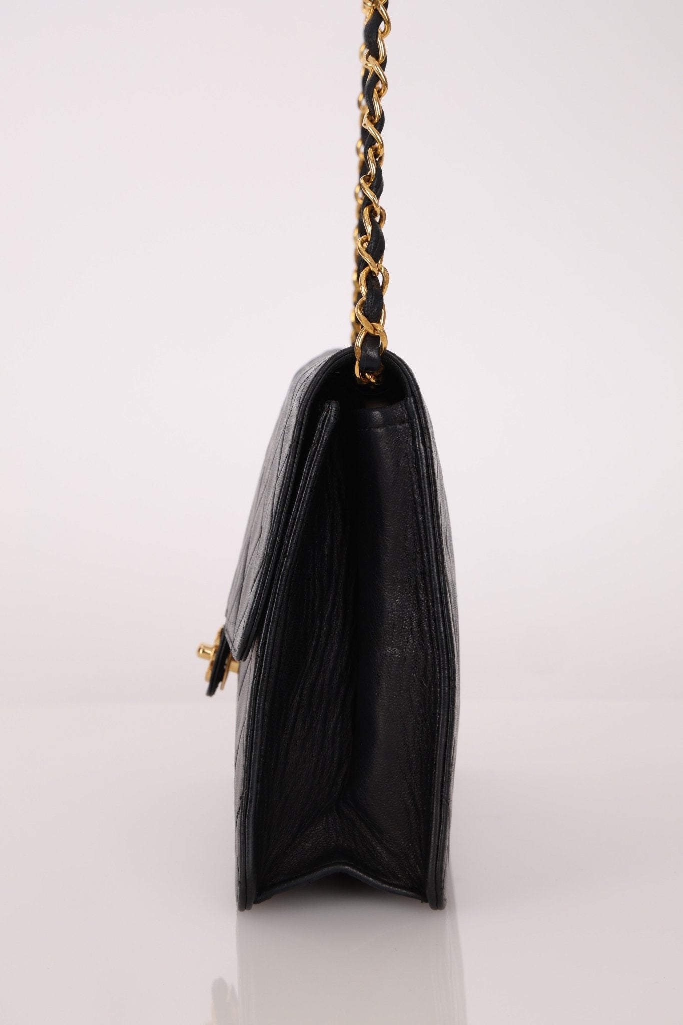 Chanel 2004 Lambskin Turnlock Half Flap 24K GP - FashioNica