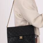 Chanel 2004 Lambskin Turnlock Half Flap 24K GP - FashioNica
