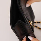 Chanel 2004 Lambskin Turnlock Half Flap 24K GP - FashioNica