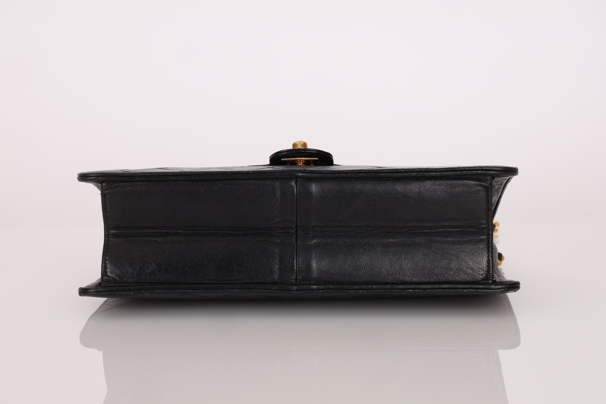 Chanel 2004 Lambskin Turnlock Half Flap 24K GP - FashioNica